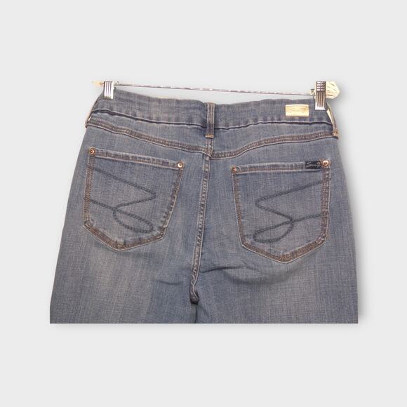 Women's Seven7 Tummyless High Rise Skinny Blue Jeans Size 14 - Picture 10 of 11